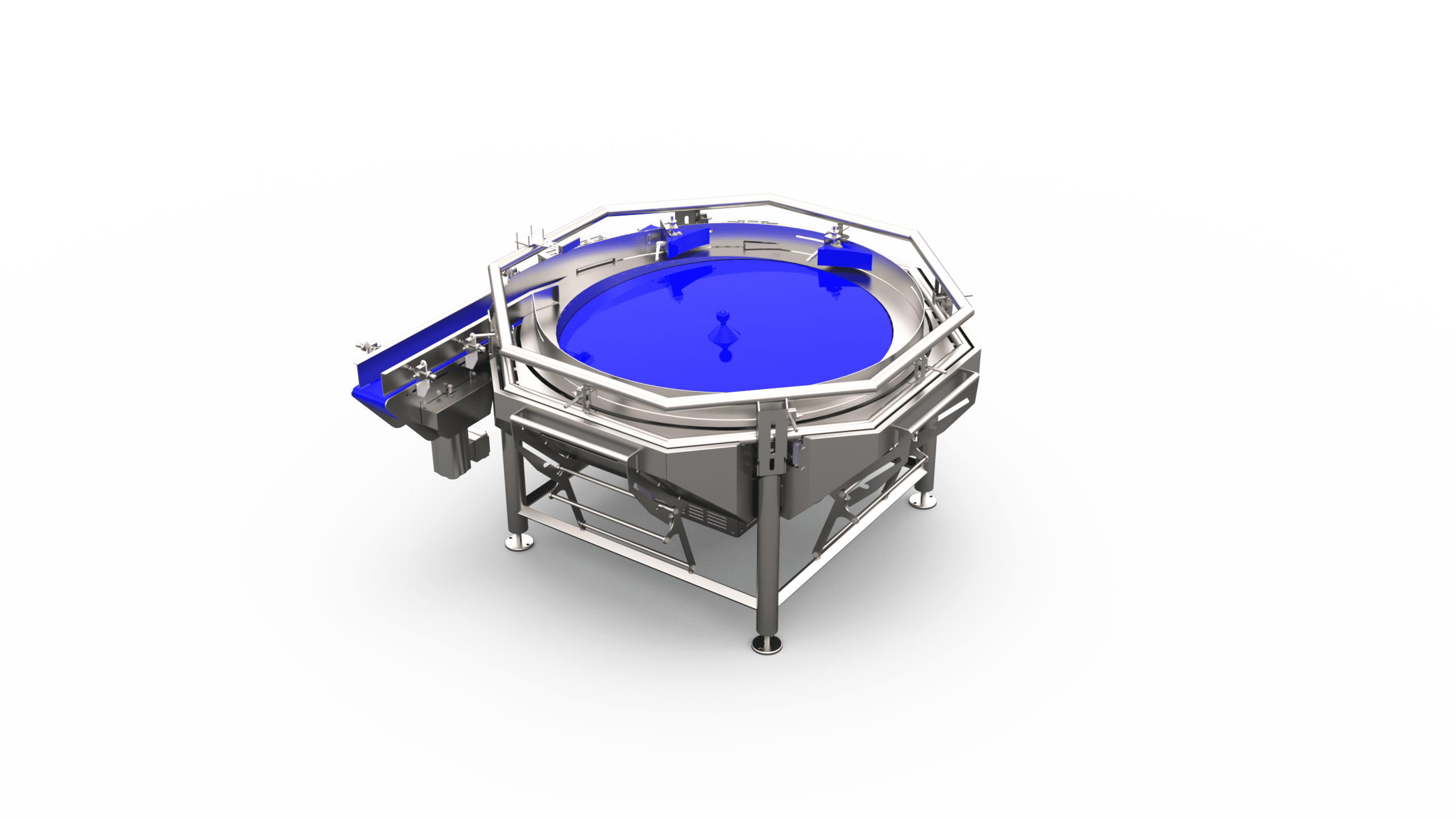 Vue 3D d'une table tournante